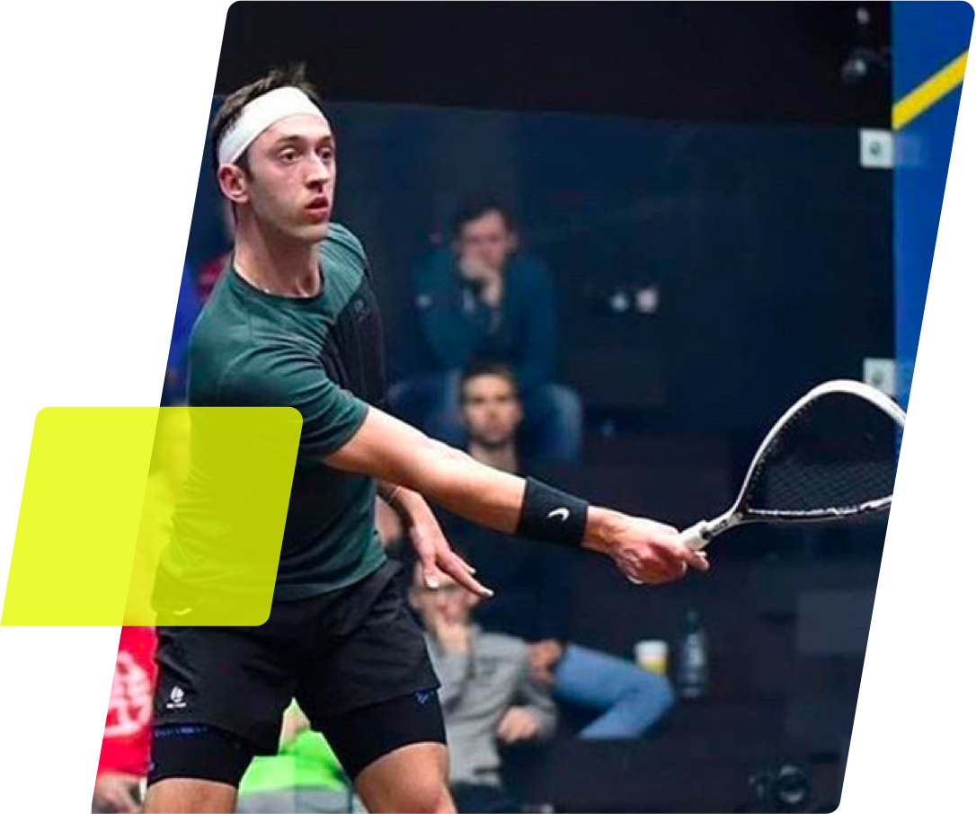 Robert Downer Opfeel squash Partner