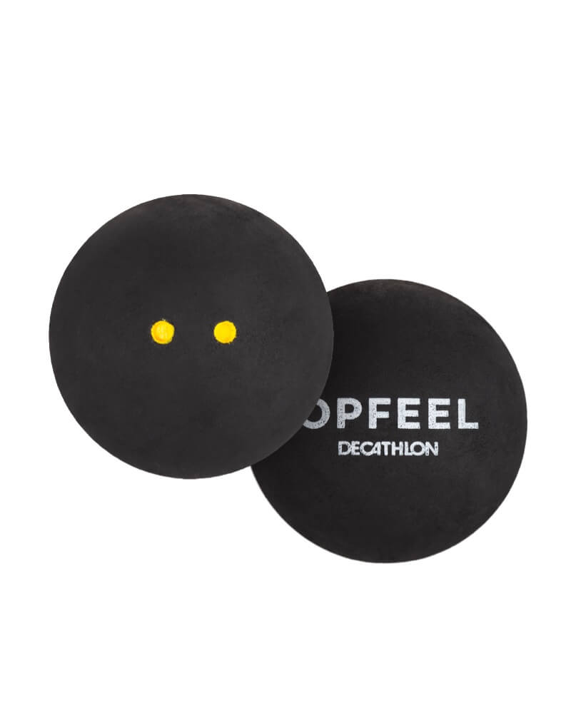 Balle de squash double point jaune